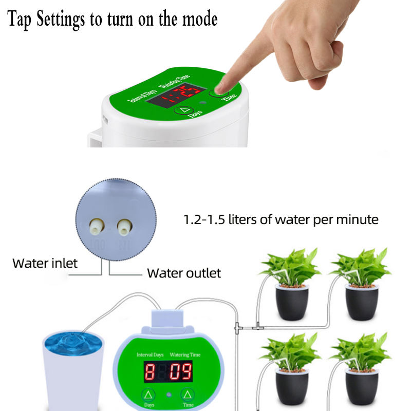 Penyiram bunga otomatis berwak - Smart Garden Tools ulasan dan harga