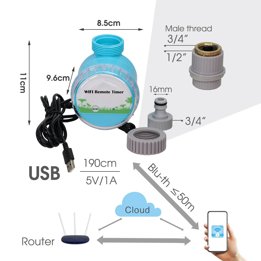 30-50m sistem penyiraman taman - Smart Garden Tools ulasan dan harga