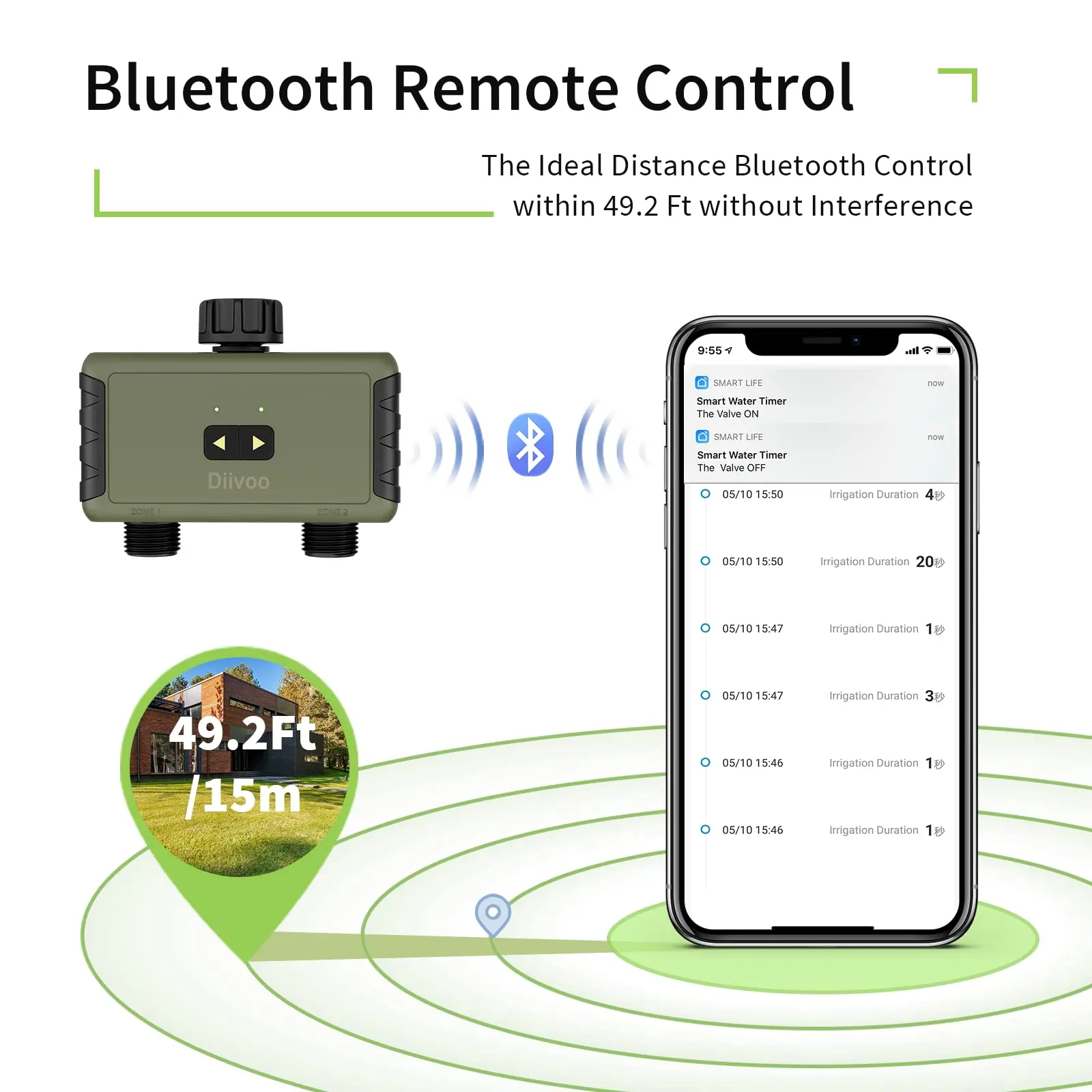 Diivoo Penyiram Otomatis denga - Smart Garden Tools ulasan dan harga