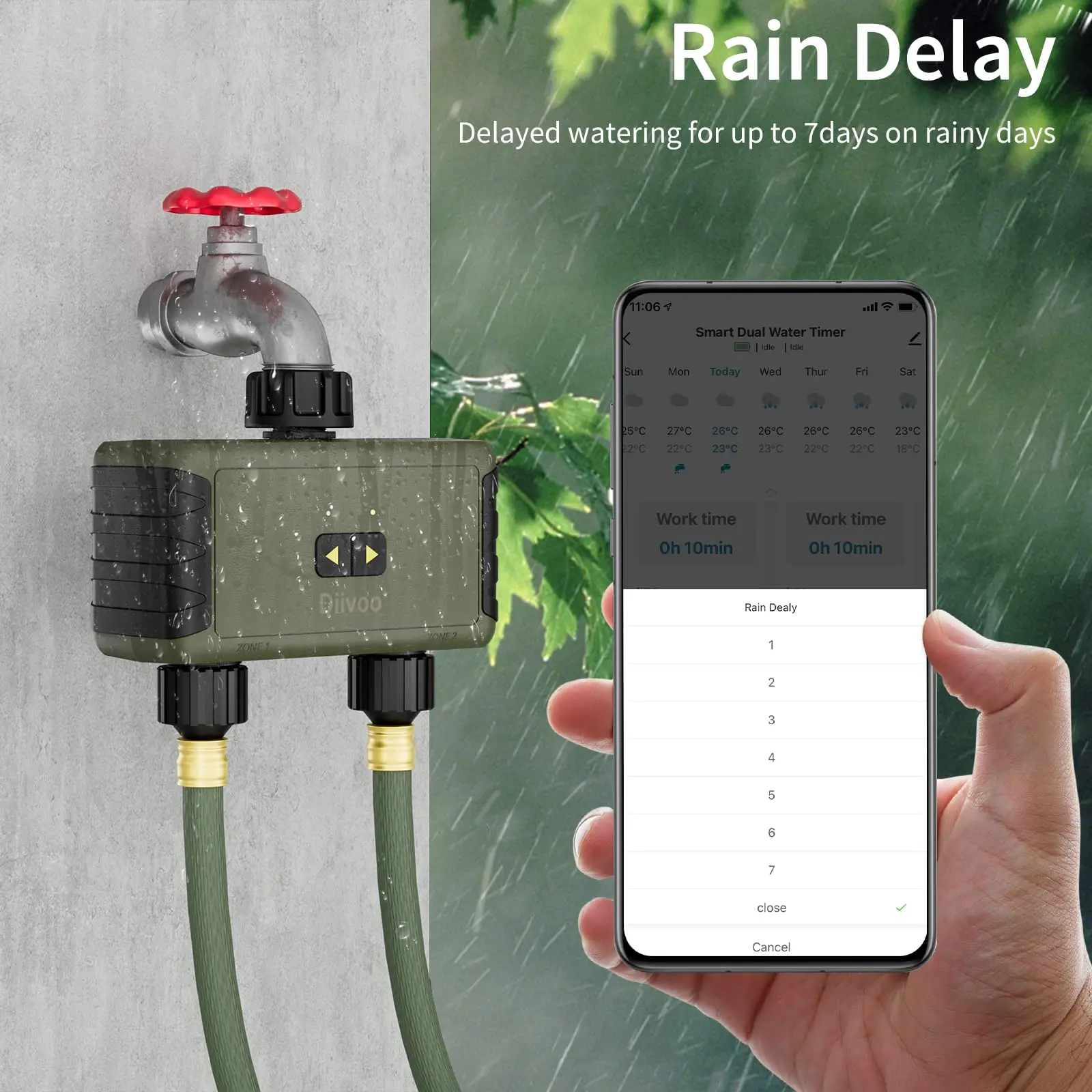 Diivoo Penyiram Otomatis denga - Smart Garden Tools ulasan dan harga